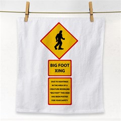 Bigfoot Face Towel by Valentinaart