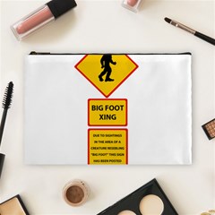 Bigfoot Cosmetic Bag (large)  by Valentinaart