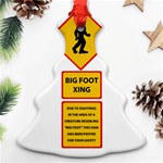 Bigfoot Christmas Tree Ornament (Two Sides) Front