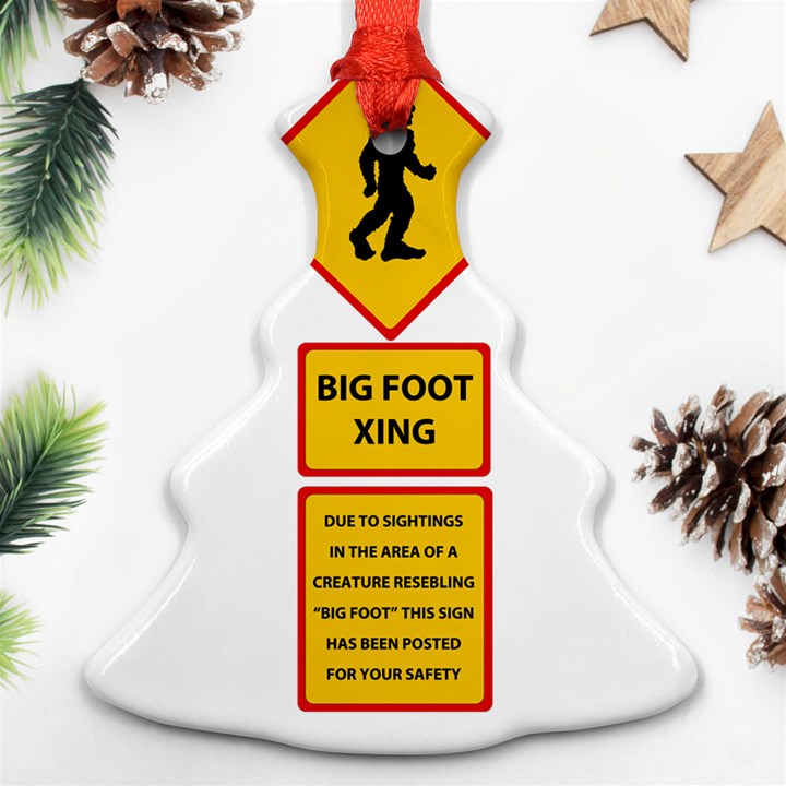 Bigfoot Christmas Tree Ornament (Two Sides)