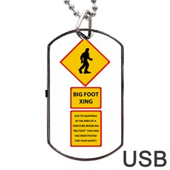 Bigfoot Dog Tag USB Flash (One Side)