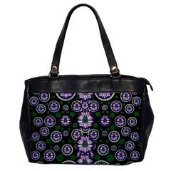 Fantasy Flower Forest  In Peacock Jungle Wood Office Handbags by pepitasart