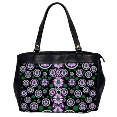 Fantasy Flower Forest  In Peacock Jungle Wood Office Handbags (2 Sides)  by pepitasart