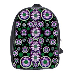 Fantasy Flower Forest  In Peacock Jungle Wood School Bags (xl)  by pepitasart