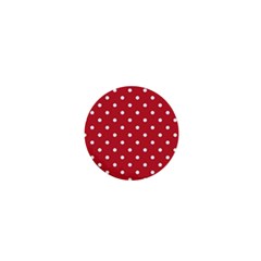 Red Polka Dots 1  Mini Magnets by LokisStuffnMore