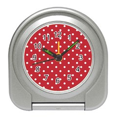 Red Polka Dots Travel Alarm Clocks by LokisStuffnMore