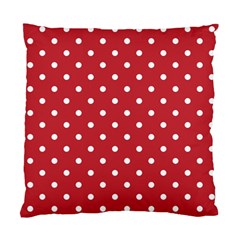 Red Polka Dots Standard Cushion Case (two Sides) by LokisStuffnMore