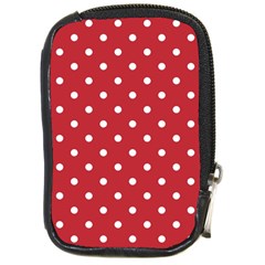 Red Polka Dots Compact Camera Cases by LokisStuffnMore