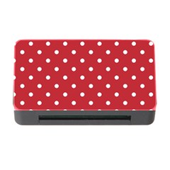 Red Polka Dots Memory Card Reader With Cf by LokisStuffnMore