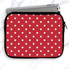 Red Polka Dots Apple Ipad 2/3/4 Zipper Cases by LokisStuffnMore