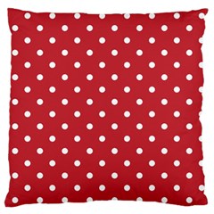 Red Polka Dots Standard Flano Cushion Case (one Side) by LokisStuffnMore