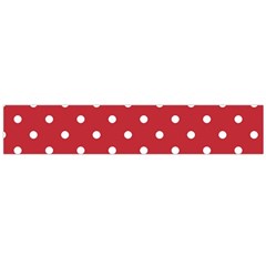 Red Polka Dots Flano Scarf (large) by LokisStuffnMore