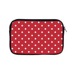 Red Polka Dots Apple Macbook Pro 13  Zipper Case by LokisStuffnMore