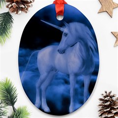 Magical Unicorn Oval Ornament (two Sides) by KAllan