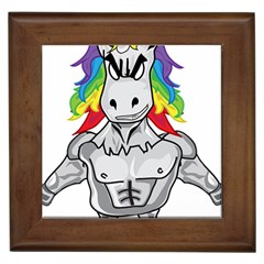 Angry Unicorn Framed Tiles