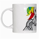 Angry Unicorn White Mugs Left