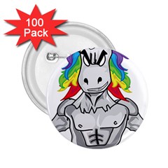 Angry Unicorn 2 25  Buttons (100 Pack)  by KAllan