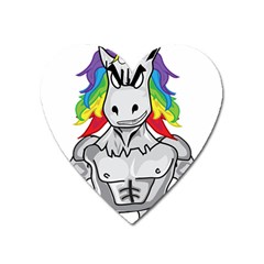 Angry Unicorn Heart Magnet by KAllan