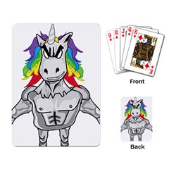 Angry Unicorn Playing Card