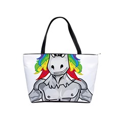 Angry Unicorn Shoulder Handbags by KAllan