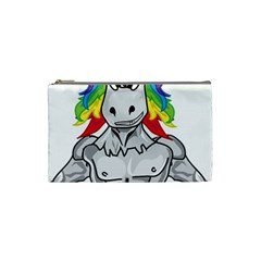 Angry Unicorn Cosmetic Bag (small)  by KAllan