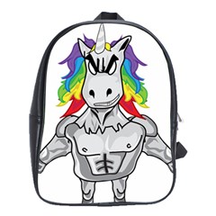 Angry Unicorn School Bags(large)  by KAllan