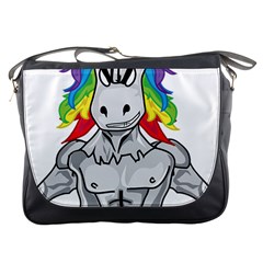 Angry Unicorn Messenger Bags by KAllan