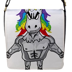 Angry Unicorn Flap Messenger Bag (s) by KAllan