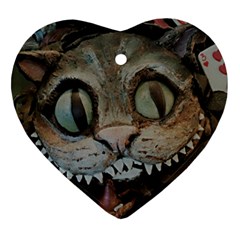 Cheshire Cat Ornament (heart) by KAllan