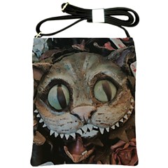 Cheshire Cat Shoulder Sling Bags by KAllan