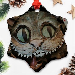 Cheshire Cat Snowflake Ornament (two Sides)