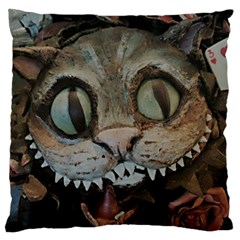 Cheshire Cat Large Cushion Case (one Side)