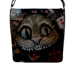 Cheshire Cat Flap Messenger Bag (l)  by KAllan