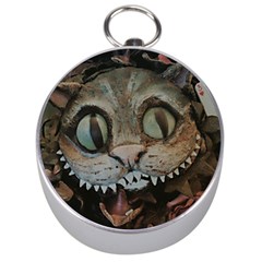 Cheshire Cat Silver Compasses by KAllan