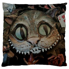 Cheshire Cat Standard Flano Cushion Case (one Side) by KAllan