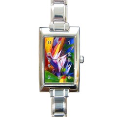 Palms02 Rectangle Italian Charm Watch by psweetsdesign