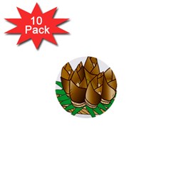 Young Bamboo 1  Mini Buttons (10 Pack) 