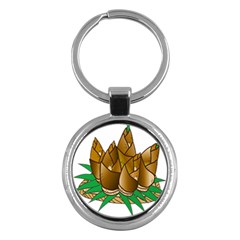 Young Bamboo Key Chains (round)  by Mariart