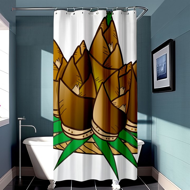 Young Bamboo Shower Curtain 36  x 72  (Stall) 