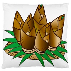 Young Bamboo Large Cushion Case (two Sides) by Mariart