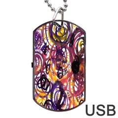 Autumnn Rainbow Dog Tag Usb Flash (one Side) by Mariart