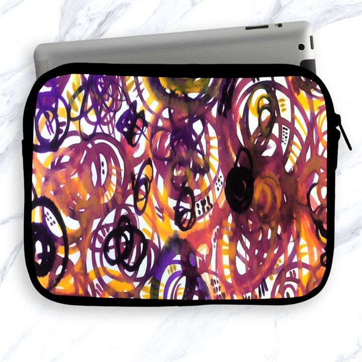 Autumnn Rainbow Apple iPad 2/3/4 Zipper Cases