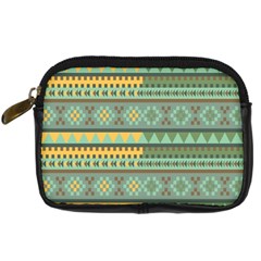 Bezold Effect Traditional Medium Dimensional Symmetrical Different Similar Shapes Triangle Green Yel Digital Camera Cases by Mariart