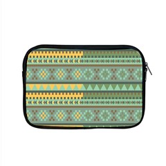 Bezold Effect Traditional Medium Dimensional Symmetrical Different Similar Shapes Triangle Green Yel Apple Macbook Pro 15  Zipper Case by Mariart