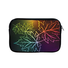 Beautiful Maple Leaf Neon Lights Leaves Marijuana Apple Macbook Pro 13  Zipper Case by Mariart