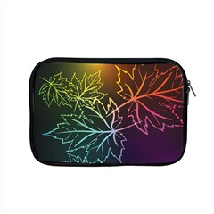 Beautiful Maple Leaf Neon Lights Leaves Marijuana Apple Macbook Pro 15  Zipper Case by Mariart