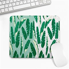 Banana Leaf Green Polka Dots Large Mousepads