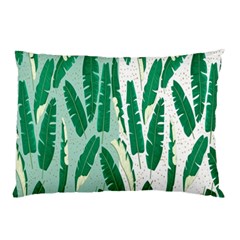 Banana Leaf Green Polka Dots Pillow Case by Mariart