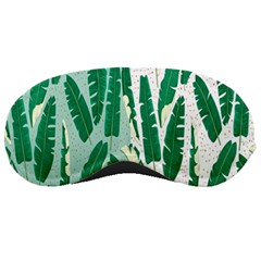 Banana Leaf Green Polka Dots Sleeping Masks by Mariart