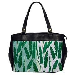 Banana Leaf Green Polka Dots Office Handbags by Mariart